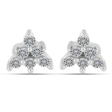 Cercei din Argint 925 ( 0.69 grame ) cu Diamant Alb 0.16 Carate