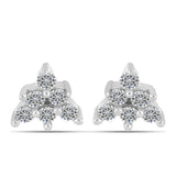 Cercei din Argint 925 ( 0.69 grame ) cu Diamant Alb 0.16 Carate