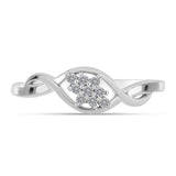 Inel din Argint 925 ( 1.8 grame ) cu Diamant Alb 0.12 Carate