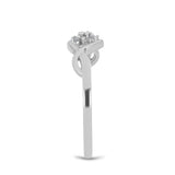 Inel din Argint 925 ( 1.8 grame ) cu Diamant Alb 0.12 Carate