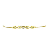 Brățară din Argint 925 Placat cu Aur ( 3.38 grame ) cu Diamant Alb 0.06 Carate