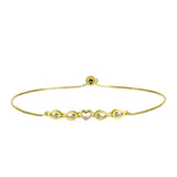 Brățară din Argint 925 Placat cu Aur ( 3.38 grame ) cu Diamant Alb 0.06 Carate