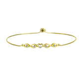 Brățară din Argint 925 Placat cu Aur ( 3.38 grame ) cu Diamant Alb 0.06 Carate