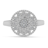 Inel din Argint 925 ( 3.67 grame ) cu Diamant Alb 0.13 Carate