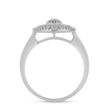 Inel din Argint 925 ( 3.67 grame ) cu Diamant Alb 0.13 Carate