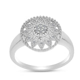 Inel din Argint 925 ( 3.67 grame ) cu Diamant Alb 0.13 Carate