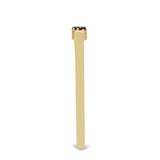 Inel din Argint 925 Placat cu Aur ( 1.65 grame ) cu Diamant Albastru 0.03 Carate