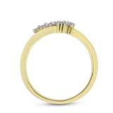 Inel din Argint 925 Placat cu Aur ( 1.85 grame ) cu Diamant Alb 0.07 Carate