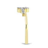 Inel din Argint 925 Placat cu Aur ( 1.85 grame ) cu Diamant Alb 0.07 Carate