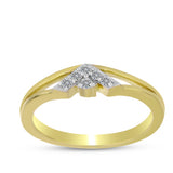 Inel din Argint 925 Placat cu Aur ( 2.04 grame ) cu Diamant Alb 0.07 Carate