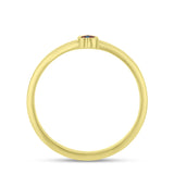 Inel din Argint 925 Placat cu Aur ( 1.42 grame ) cu Diamant Albastru 0.02 Carate
