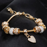 Brățară din Aliaj Placat cu Aur ( 28 grame ) cu Cristal Alb Emporia®