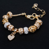 Brățară din Aliaj Placat cu Aur ( 28 grame ) cu Cristal Alb Emporia®