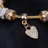 Brățară din Aliaj Placat cu Aur ( 28 grame ) cu Cristal Alb Emporia®