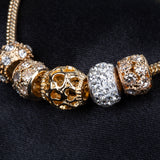 Brățară din Aliaj Placat cu Aur ( 28 grame ) cu Cristal Alb Emporia®