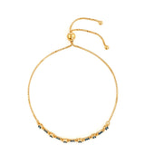 Brățară din Argint 925 Placat cu Aur ( 2.98 grame ) cu Diamant Albastru 0.31 Carate