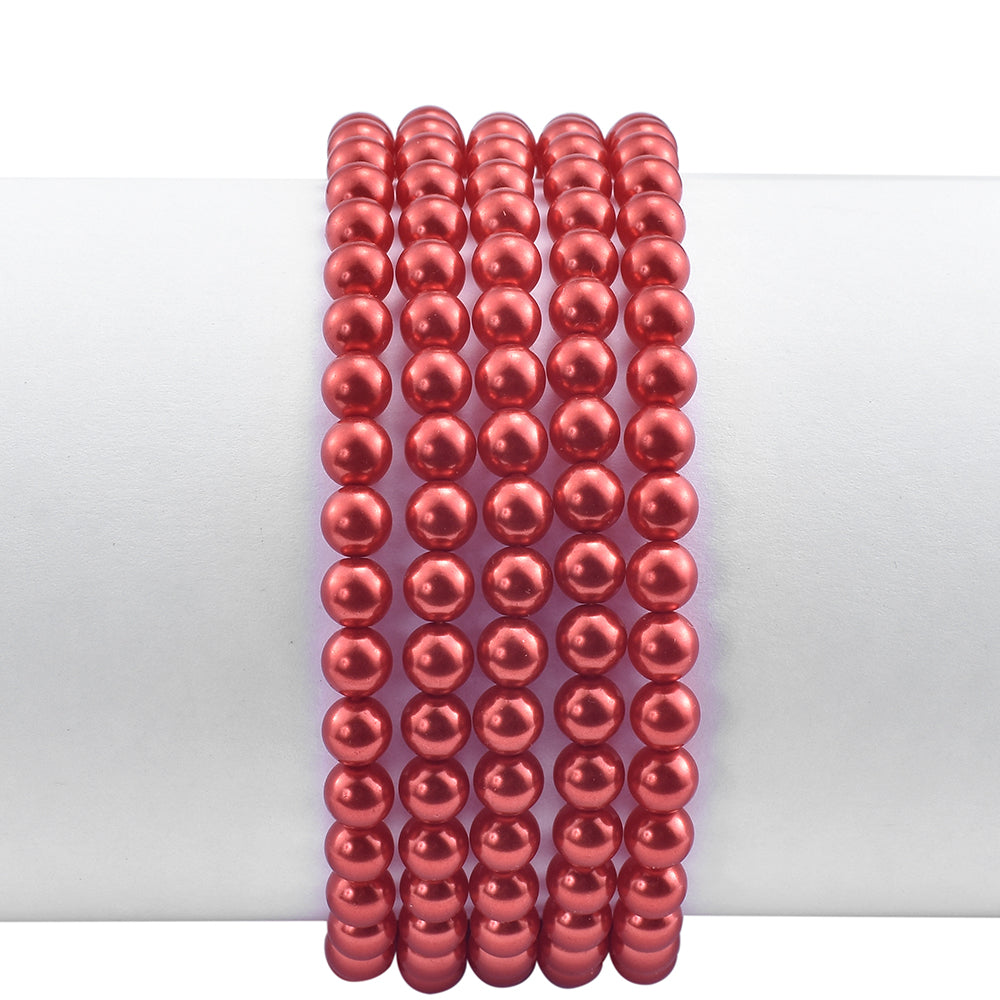 Brățară din Argint 925 Placat cu Aur ( 3.41 grame ) cu Perlă de apă dulce roșie 247 Carate