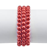 Brățară din Argint 925 Placat cu Aur ( 2.18 grame ) cu Perlă de apă dulce roșie 254.76 Carate