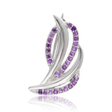 Broşă din Argint 925 ( 2.45 grame ) cu Ametist Marocan 0.35 Carate