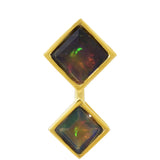 Colier din Argint 925 Placat cu Aur ( 4.11 grame ) cu Opal Etiopian Lega Dembi 1 Carate