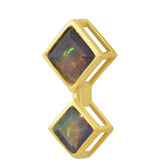 Colier din Argint 925 Placat cu Aur ( 4.11 grame ) cu Opal Etiopian Lega Dembi 1 Carate