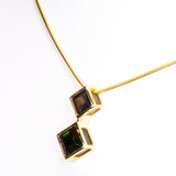 Colier din Argint 925 Placat cu Aur ( 4.11 grame ) cu Opal Etiopian Lega Dembi 1 Carate