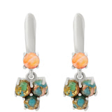 Cercei din Argint 925 ( 4.28 grame ) cu Turcoaz Oyster 2.58 Carate