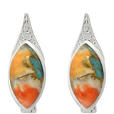 Cercei din Argint 925 ( 3.61 grame ) cu Turcoaz Oyster 2.82 Carate