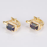 Cercei din Argint 925 Placat cu Aur ( 2.97 grame ) cu Opal Etiopian Lega Dembi 1.44 Carate