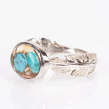 Inel din Argint 925 ( 3.99 grame ) cu Turcoaz Oyster 3.21 Carate