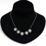 Colier din Argint 925 ( 11.74 grame ) cu Piatra Lunii Curcubeu și Topaz Alb 9.63 Carate