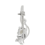 Broşă din Argint 925 ( 1.81 grame ) cu Piatra Lunii Curcubeu și Topaz Alb 0.44 Carate