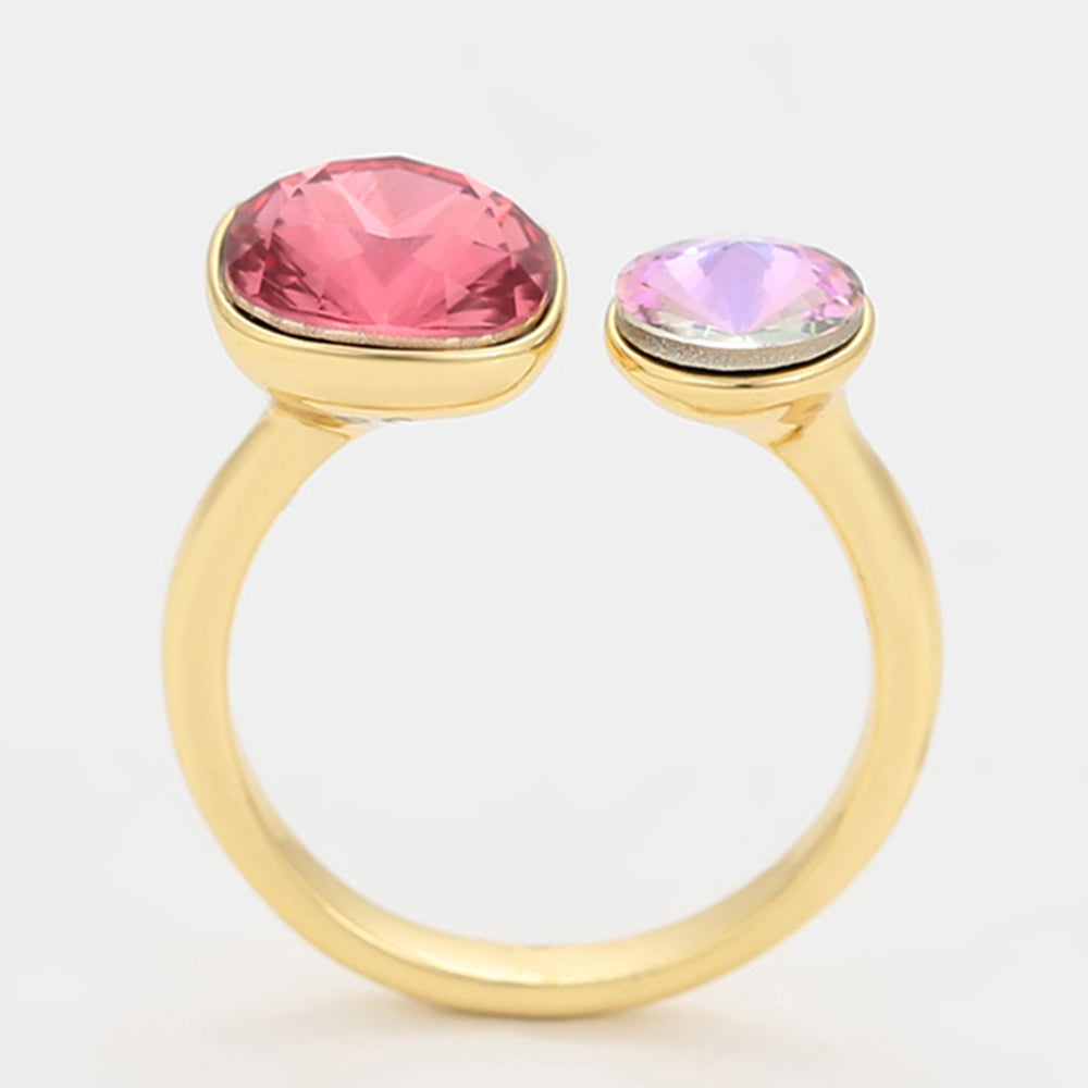 Inel din Aliaj Placat cu Aur cu Cristal Roz Emporia®