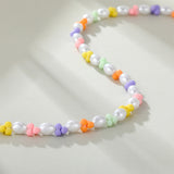 Colier din Aliaj Placat cu Aur cu Perlă de cristal