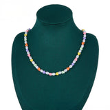 Colier din Aliaj Placat cu Aur cu Perlă de cristal