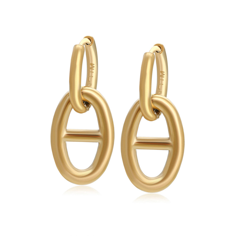 Cercei din Aliaj Placat cu Aur