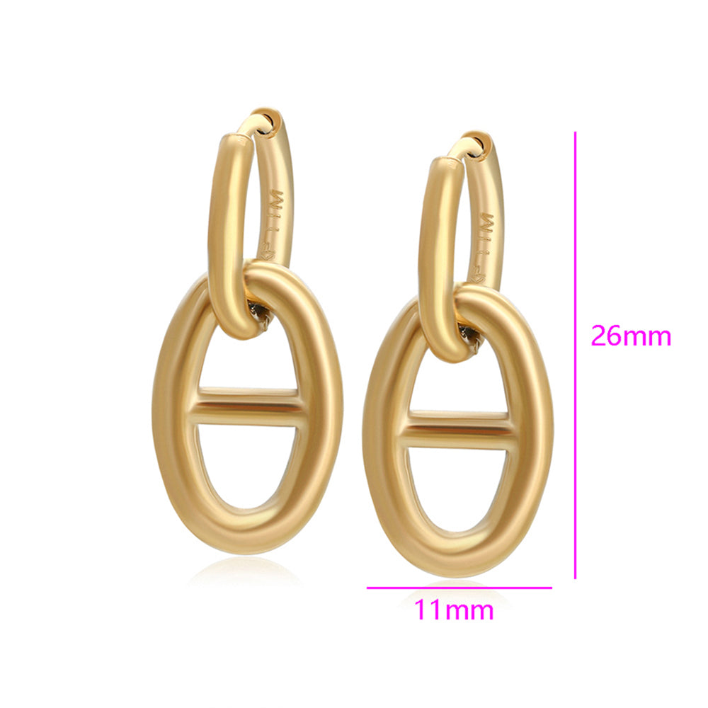 Cercei din Aliaj Placat cu Aur