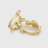 Cercei din Aliaj Placat cu Aur cu Cristal Violet Emporia®