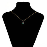 Set din Aliaj Placat cu Aur cu Cristal Roșu Emporia® și Cristal Verde Emporia® ( Cercei+Pandantiv )