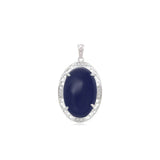 Pandantiv din Aliaj Placat cu Aur cu Cristal Albastru Emporia® și Cristal Alb Emporia®