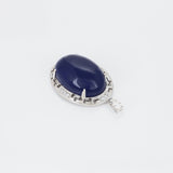 Pandantiv din Aliaj Placat cu Aur cu Cristal Albastru Emporia® și Cristal Alb Emporia®
