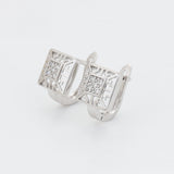 Set din Aliaj Placat cu Aur cu Cristal Alb Emporia® ( Cercei+Inel )