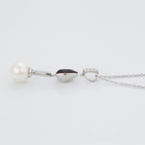 Colier din Aliaj Placat cu Aur cu Cristal Violet Emporia® și Perlă de cristal