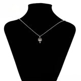 Set din Aliaj Placat cu Aur cu Cristal Alb Emporia® ( Cercei+Pandantiv )