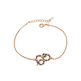Brățară din Aliaj Placat cu Aur cu Cristal Roșu Emporia® și Cristal Verde Emporia®