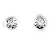 Cercei din Argint 925 ( 0.68 grame ) cu Diamant 0.01 Carate