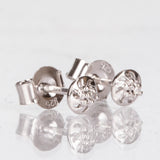 Cercei din Argint 925 ( 0.68 grame ) cu Diamant 0.01 Carate
