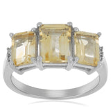 Inel din Argint 925 ( 2.78 grame ) cu Citrin Ural 3.54 Carate