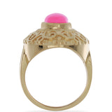 Inel din Argint 925 Placat cu Aur ( 10.14 grame ) cu Opal Etiopian Lega Dembi Roz 1.89 Carate