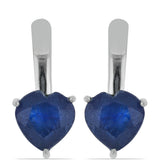 Cercei din Argint 925 ( 3.12 grame ) cu Safir Albastru Rosebery 3.58 Carate